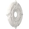 Ekena Millwork Attica PVC Ceiling Medallion (Fits Canopies up to 5 5/8"), 16"OD x 3 1/2"ID x 1"P CMP16ATGBW